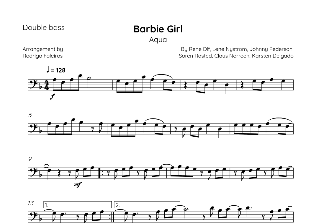 Barbie Girl (arr. Rodrigo Faleiros)