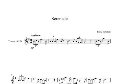 Serenade - Franz Schubert (Trumpet) (arr. Digital Book Music)