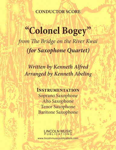 March - "Colonel Bogey" (for Saxophone Quartet SATB) (arr. Kenneth Abeling)
