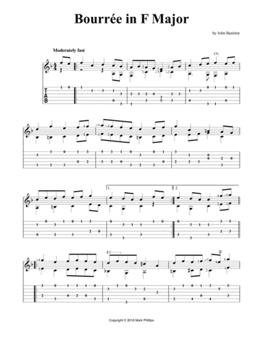 Bourrée in F Major (arr. Mark Phillips)