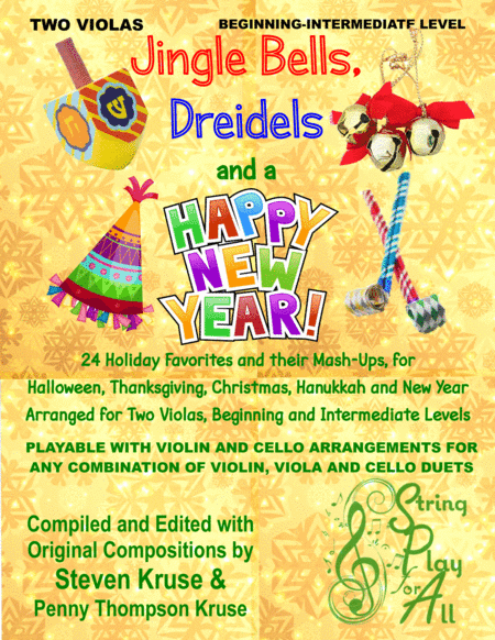 Jingle Bells, Dreidels and a Happy New Year for Two Violas (arr. Steven Kruse)