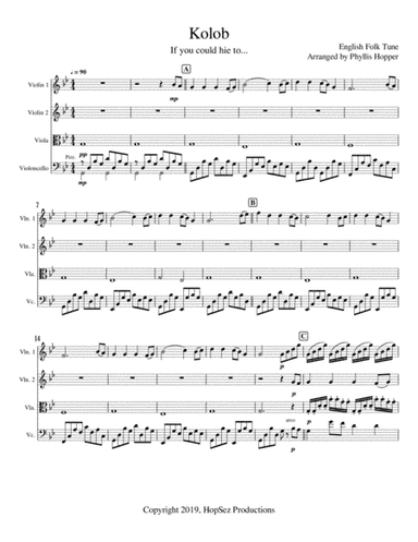 Kolob - String Quartet (arr. Phyllis Hopper)