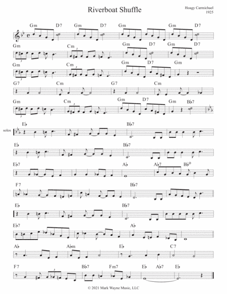 Riverboat Shuffle (arr. Mark W. Huxhold)
