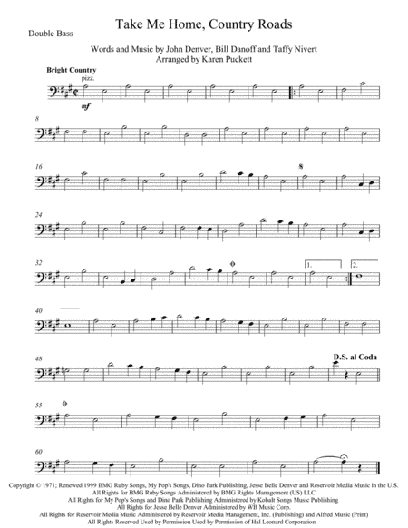 Take Me Home, Country Roads (arr. Karen Puckett)