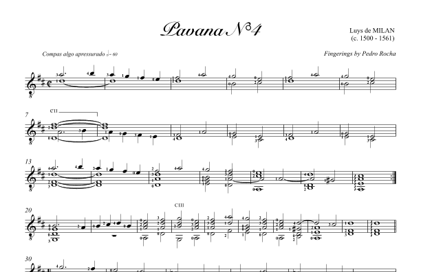 Pavana N°4 (arr. Pedro Rocha)
