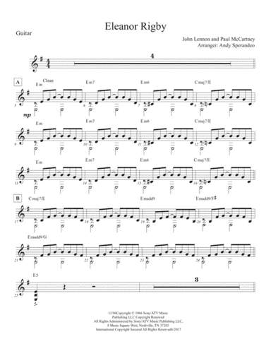 Eleanor Rigby (arr. Andy sperandeo)