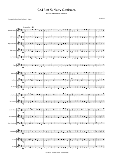 God Rest Ye Merry Gentleman (as used in Merry Christmas Mr Bean) (arr. Stuart J. Rogers)