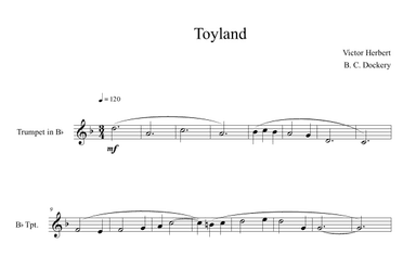 Toyland (Trumpet Solo) (arr. B. C. Dockery)