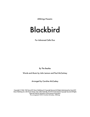 Blackbird (arr. Caroline McCaskey)