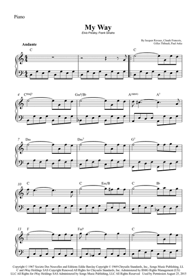 My Way (arr. Wesley S. SIlva)