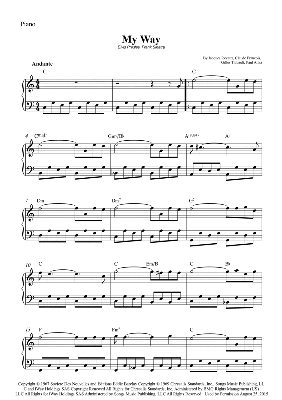 My Way (arr. Wesley S. SIlva)