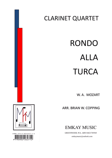 RONDO ALLA TURCA – CLARINET QUARTET (arr. BRIAN W. COPPING)