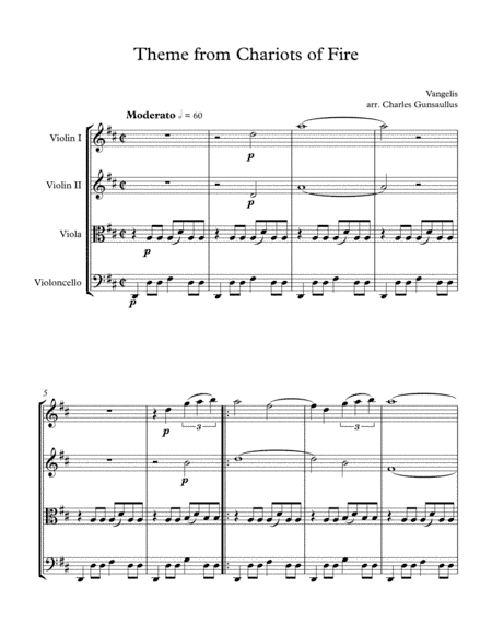 Chariots Of Fire  from the Feature Film CHARIOTS OF FIRE (arr. Charles Gunsaullus)