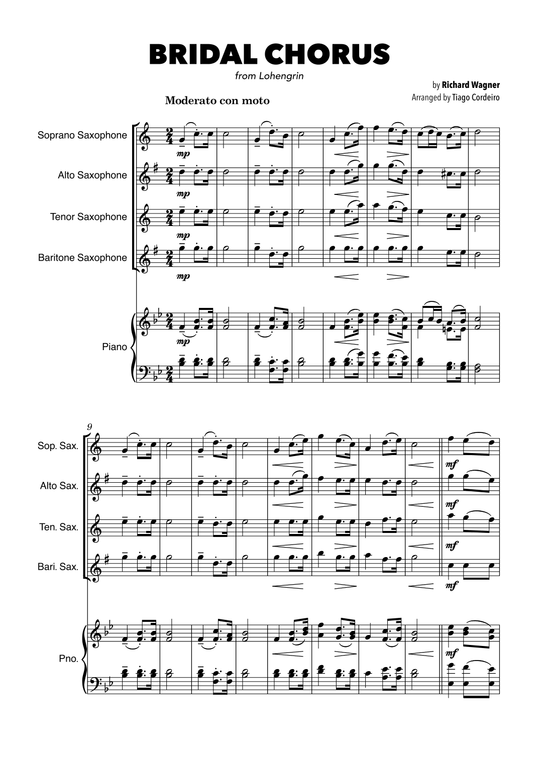 Bridal Chorus (arr. Tiago Cordeiro)