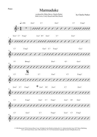 Marmaduke (arr. The Sheet Music Library)