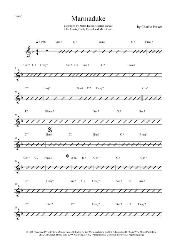Marmaduke (arr. The Sheet Music Library)