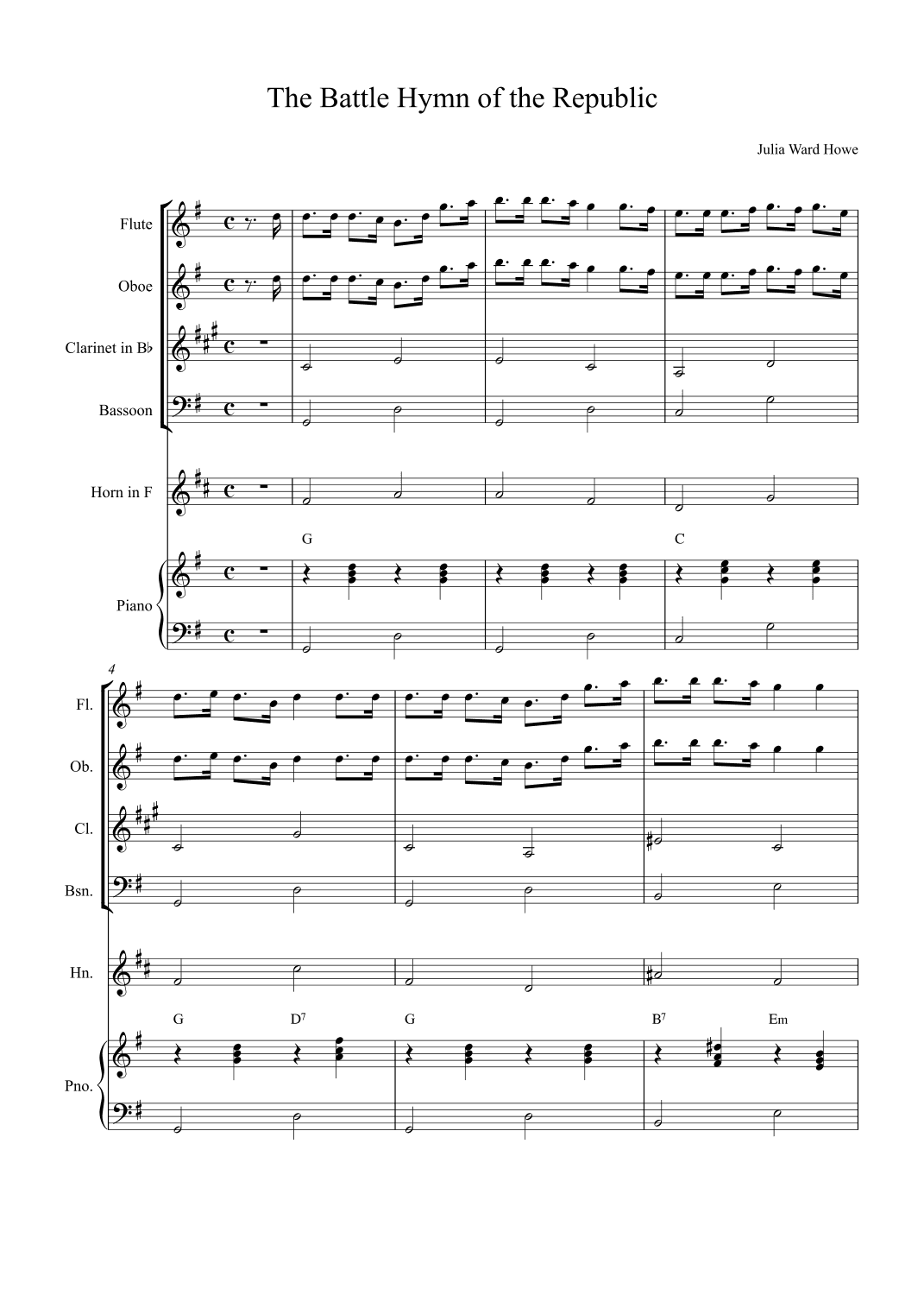 The Battle Hymn of the Republic (arr. Alex Nunes Rodrigues)