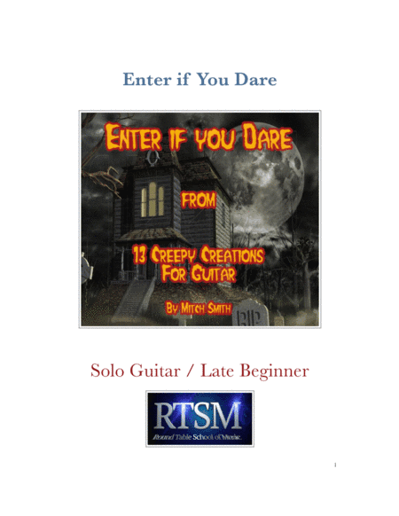 Enter if you Dare from "13 Creepy Creations for Guitar"