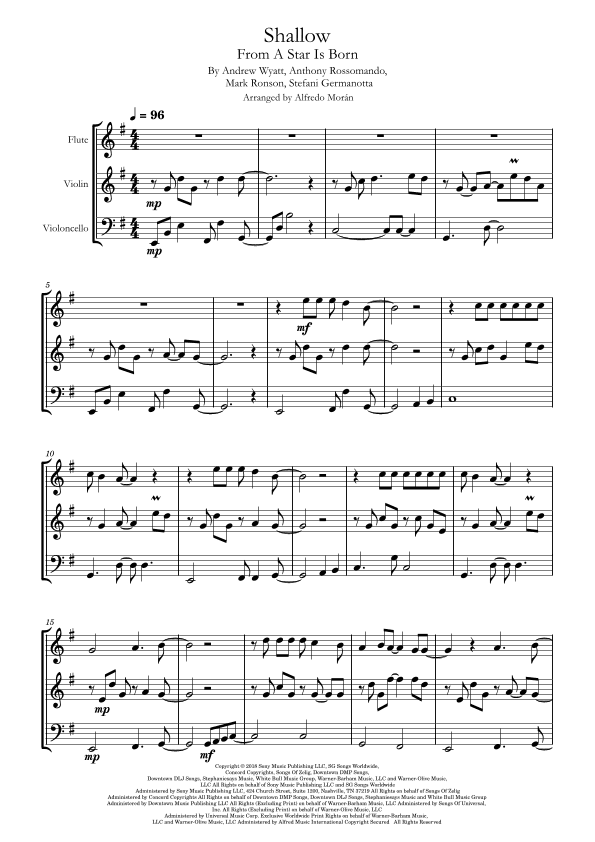 Shallow (arr. Alfredo Morán)