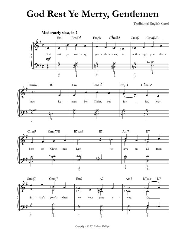 God Rest Ye Merry, Gentlemen (arr. Mark Phillips)