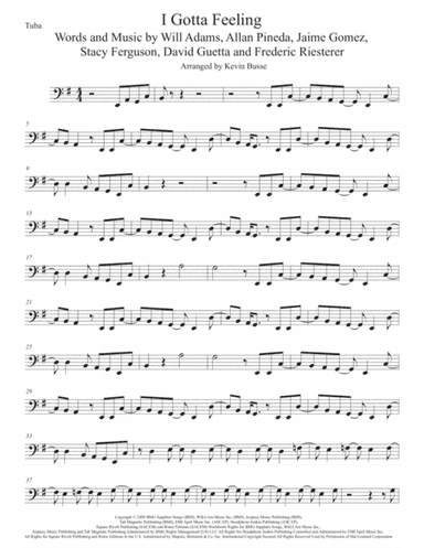 I Gotta Feeling (arr. Kevin Busse)