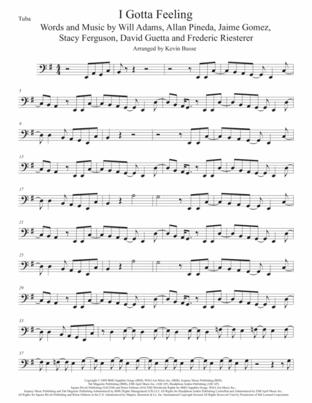 I Gotta Feeling (arr. Kevin Busse)