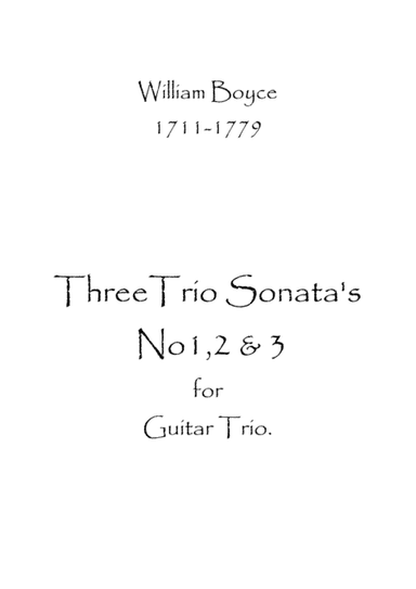 Three Trio Sonatas No.1,2 & 3 (arr. Spence Bundy)
