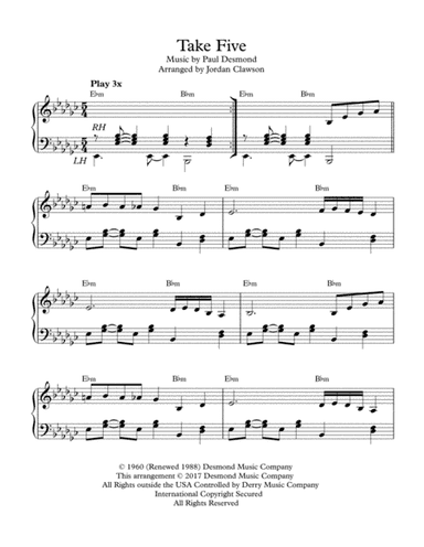 Take Five (arr. Jordan Clawson)