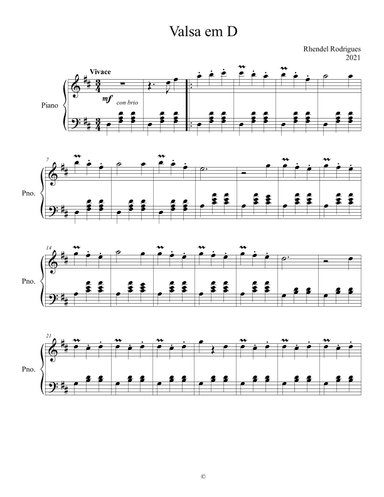 Waltz in D major (Valsa em Ré maior)