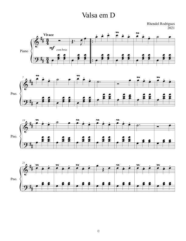 Waltz in D major (Valsa em Ré maior)