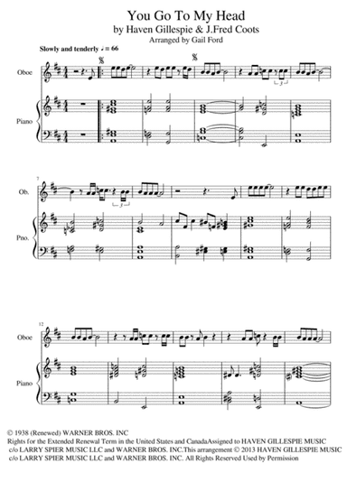 You Go To My Head (arr. Gail Ford)