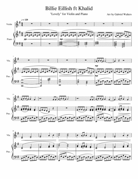 Lovely (arr. Gabriel Walters)