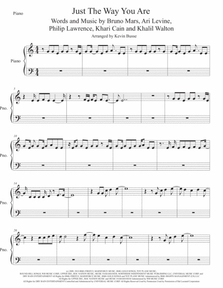 Just The Way You Are (arr. Kevin Busse)