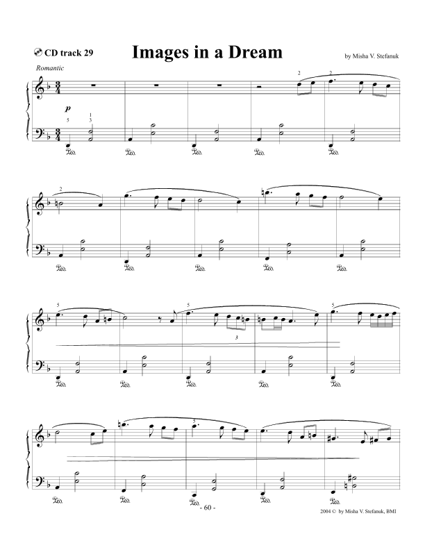Images in a Dream, intermediate Romantic
