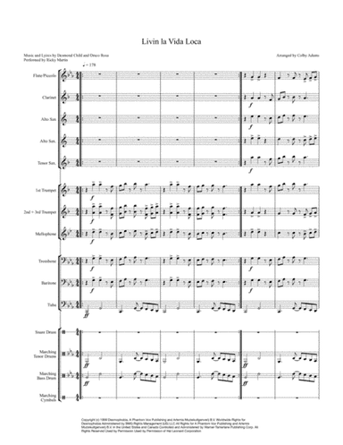 Livin' La Vida Loca (arr. Colby Adams)