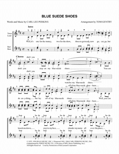 Blue Suede Shoes (arr. Tom Gentry)
