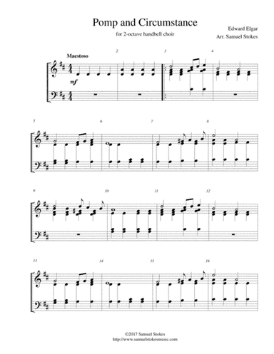 Pomp and Circumstance - for 2-octave handbell choir (arr. Samuel Stokes)