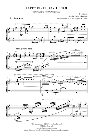 Happy Birthday to You - Viennaesque Piano Paraphrase