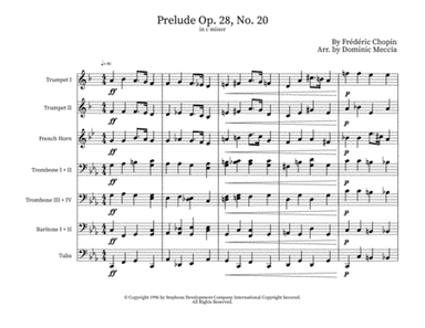Prelude In C Minor, Op. 28, No. 20 (arr. Dominic Meccia)