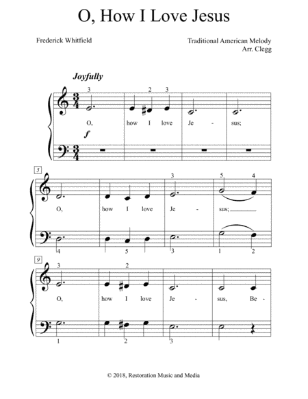 O, How I Love Jesus (arr. Colleen D. Clegg)