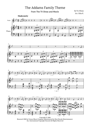 Addams Family Theme (arr. Rika K.)