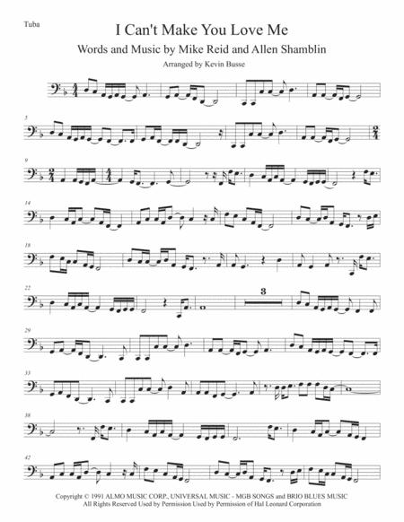 I Can't Make You Love Me (arr. Kevin Busse)