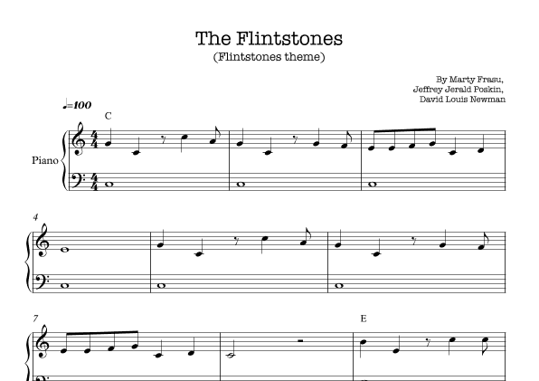 The Flintstones (arr. E.P)
