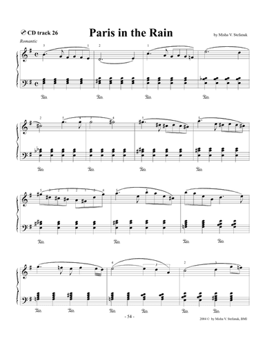 Paris in the Rain, intermediate Romantic
