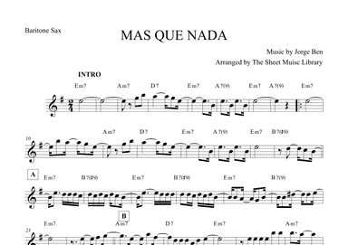 Mas Que Nada (arr. The Sheet Music Library)