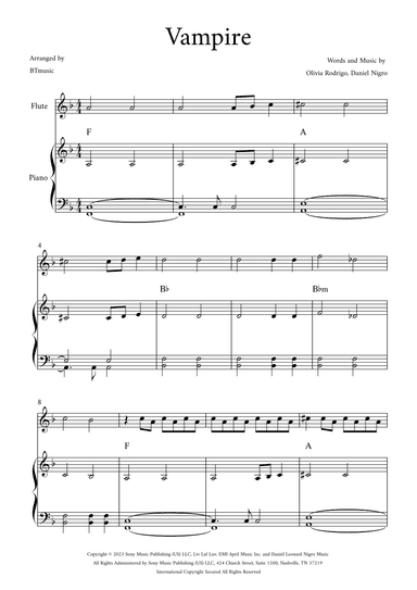Vampire (arr. BTmusic)