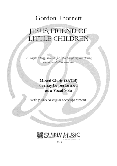 Jesus, Friend of Little Children