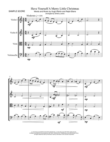Have Yourself A Merry Little Christmas  from MEET ME IN ST. LOUIS (arr. Sherry Lewis Publishing)