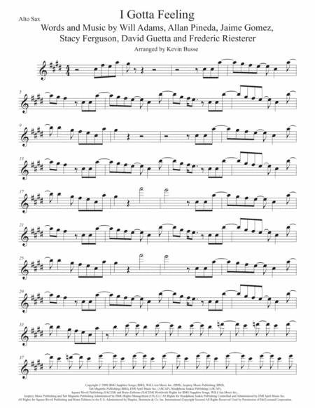 I Gotta Feeling (arr. Kevin Busse)