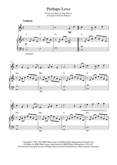 Perhaps Love (arr. Kaiserin Rebecca)